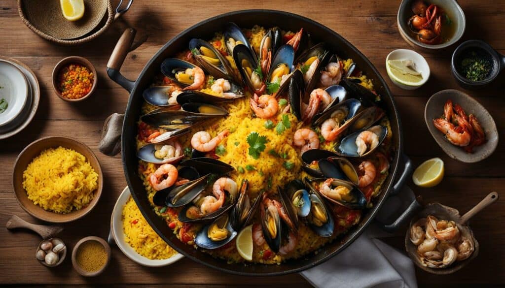 seafood paella recipe image